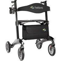 Helavo Rollator H1210, Ultraleichter faltbar Carbon Rollator aus Kohlefaser für Innen & Außen