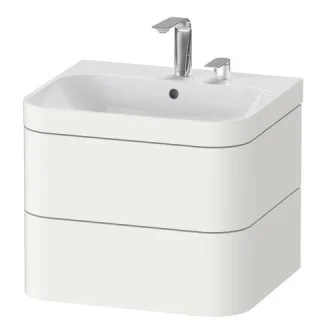 Duravit Happy D.2 Plus c-bonded Set wandhängend Weiß Seidenmatt 575x490x480 mm - HP4635E3636 HP4635E3636