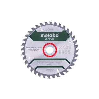 Metabo Sägeblatt precision cut wood - classic 160x2,2/1,4x20 Z36 WZ 10 / - Karton - 628278000