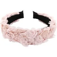 axy Haarreif Haarreif mit Blumenkranz Look, Vintage Look zur Hochzeit Damen Haareifen Haarband