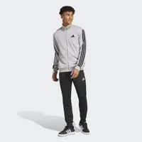 adidas Sportswear Trainingsanzug 3-STREIFEN FRENCH TERRY (2-tlg), zweiteiliges Set, aus French-Terry-Material, mit Rippdetails