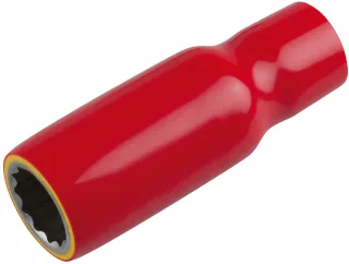 KS Tools 3/8" Stecknuss mit Schutzisolierung, lang - 117.1097