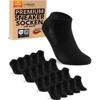 sockenkauf24 Sneakersocken 10 Paar Sneaker Socken Herren Damen Sportsocken Baumwolle (20-Paar) Atmungsaktiv mit Mesh-Streifen