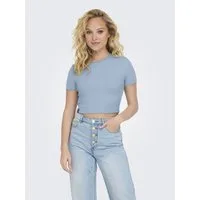 ONLY Kurzarmshirt ONLBETTY S/S O-NECK SHORT TOP CC JRS softe Jerseyqualität