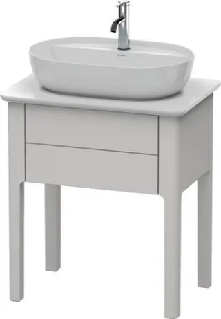 Duravit Luv Konsolenwaschtischunterbau bodenstehend Nordic Weiß Seidenmatt 638x450x743 mm - LU956003 LU956003939