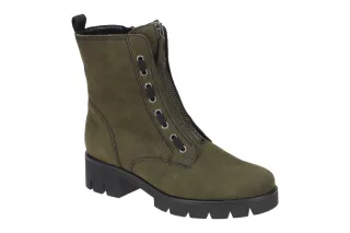 Gabor 91.716 Damenschuhe Stiefeletten Gr?n - bosco, Best Fitting, Nubuck Leder