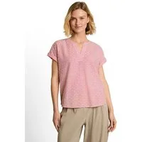TOM TAILOR Druckbluse Sommer-Tunika mit feinen Streifen und Punkten