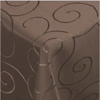 DecoHomeTextil Heimtextilmanufaktur Tischdecke Kringel Circle Tafeldecke Ornamente Damast Tischdecke