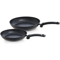 Fissler Pfannen-Set Adamant® Classic, Aluminium (Set, 2-tlg., je 1 Bratpfanne Ø 24 u. 28 cm), kratzfest, Made in Germany