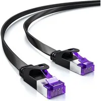 deleyCON deleyCON 30m RJ45 Patchkabel Flachkabel mit CAT7 Rohkabel U/FTP - LAN-Kabel