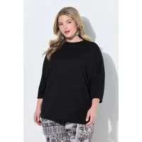 MIAMODA Jacquardpullover Pullover Rhomben-Struktur Glitzereffekt Stehkragen