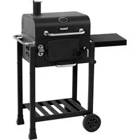 TAINO Holzkohlegrill, HERO, Grillwagen, Smoker, klappbarer Seitentisch, integriertes Thermometer