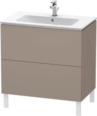 Duravit L-Cube Waschtischunterbau bodenstehend Basalt Matt 820x481x704 mm - LC662604343 LC662604343