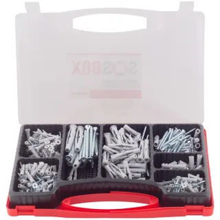 Fischer Dübelsortiment SOSBOX Dübel S/FU+Schrauben (360) - 533629