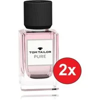 TOM TAILOR Eau de Toilette Pure für Sie EDT 2x 30 ml Damendüfte Duft Frauen Parfum, 2-tlg., Intensiv fruchtig blumig Parfüm Geschenk für Damen Frauen Mädchen