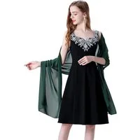 Bwecuy Modeschal Damen Schal – Elegante Stola für Abendkleider, Hochzeit, Party, (1-St), Leicht, Weich und Stilvoll