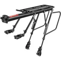 ROCKBROS Heckfahrradträger Fahrradträger mit Ablage – Schwarz - mit 25 kg Belastung