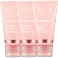 Medicube Gesichtsmaske Collagen Night Wrapping Mask Kollagen Nachtmaske Gesichtsmaske 75ml, 3-tlg., Anti-Aging, spendet Feuchtigkeit, Nachtmaske