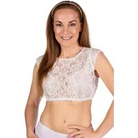 MarJo Dirndlbluse Dirndlbluse - RECKENDORF - offweiß
