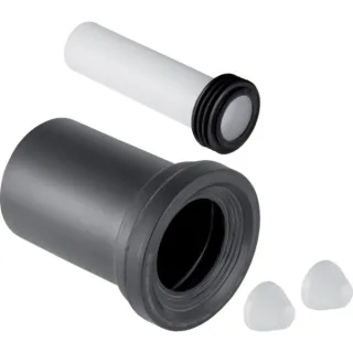 Geberit Anschlussset für Wand-WC, L 18,5cm mit Deckkappen d90 d1=45, 152426111 152426111