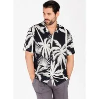 Key Largo Kurzarmhemd MSH PALMS 1/2 patterned (1-tlg)