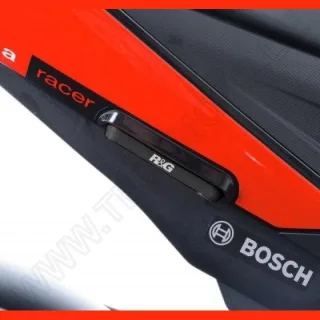 R&amp;G Fußrasten Abdeckung hinten Aprilia RSV 4 / V4 1000 / Bj. 2009-2014 Sozius Rastenabdeckung