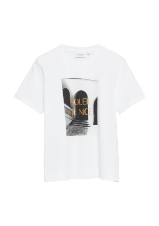 comma - T-Shirt weiß - Gr. - 40