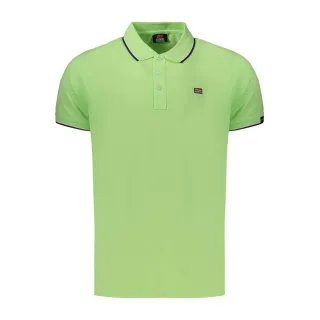 Norwegen 1963 Verde Baumwoll Herrenpolo