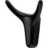 SO-TECH® Kleiderhaken Garderobenhaken TORO 6,6 x 6 cm, (1-St), schwarz matt inklusive Schrauben und FISCHER Dübel