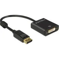 Adapter DisplayPort 1.2 > DVI Buchse 4K schwarz, 20cm