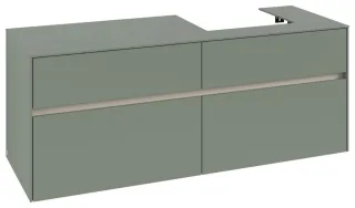 Villeroy & Boch Waschtischunterschrank Collaro C075B0 1400x548x500mm m. Bel. 4 Ausz. Waschtisch re S C075B0AF