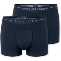 Schiesser Boxershorts Cotton Flex (2er-Pack) ohne Eingriff, moderne, nahtlose Passform im 2er-Pack