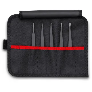 KNIPEX Kunststoffpinzetten-Set ESD 5-teilig 195 mm - 920005ESD