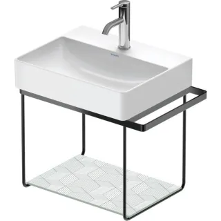 Duravit DuraSquare Metallkonsole 0031334600 56,5x38,1cm, wandhängend, schwarz matt