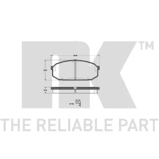 NK Bremsbel?ge hinten Mazda Cx-3 Cx-5