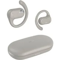 Hama Open-Ear-Kopfhörer „Spirit Open“ (18 h Akku, mit App, Ohrbügel, IPX4) Open-Ear-Kopfhörer (Environmental Noise Cancelling (ENC), Freisprechfunktion, Google Assistant, Sprachsteuerung, True Wireless, integrierte Steuerung für Anrufe und Musik, kom