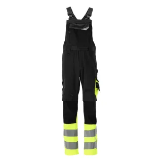 MASCOT Sunderland Latzhose mit Knietaschen SAFE SUPREME Schwarz / Hi-vis Gelb 46 - 15669-860-0917-90C46
