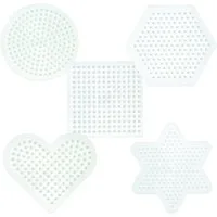 Hama Bügelperlen Hama Stiftplatten-Set kleine Basics, weiß für Midi-Bügelperlen