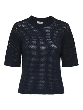 JDY - JDYTIKKA 2/4 O-NECK PULLOVER KNT total eclipse - Gr. - XL