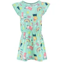 Peppa Pig Sommerkleid Peppa Wutz Pig Kinder Mädchen Kleid Gr. 98 bis 116, 100% Baumwolle