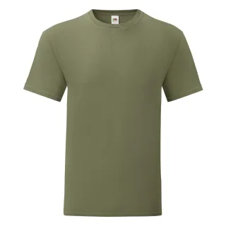 Fruit Of The Loom Herren Iconic T-Shirt (5er Pack) (Klassisches Olivgrün)