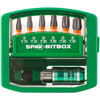 SPAX Bitbox T-Star Plus (6 Bits T10-T40 25mm + 1 Bit-Halter) - 4000007899019