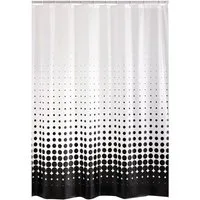 Ridder Duschvorhang Blacky Semitransparent-schwarz Breite 120 cm