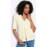 Sieh an! Strickjacke Cardigan Kurzarm