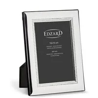 EDZARD Bilderrahmen Turin, versilbert und anlaufgeschützt, 10x15 cm Bild, 2 Aufhänger