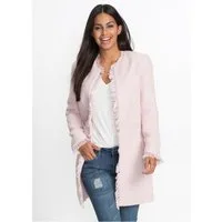 bonprix Longblazer (1-tlg) eleganter Bouclé-Look, Regular Fit, mit langem Arm