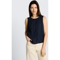 TOM TAILOR Blusentop Blusen & Shirts Crêpe Blusentop mit Rundhalsausschnitt