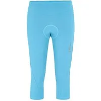 Gonso Fahrradhose Gonso LECCE Damen 3/4 Radhose mit Sitzpolster extra-komfortable Bundverarbeitung ohne Gummi