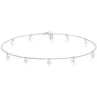 Elli Choker Choker Plättchen Coins Matt 925 Silber