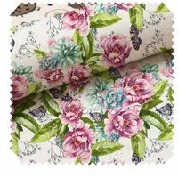 novely® Stoff OXFORD 210D D225 Butterflies & Flowers Printstoff Outdoor, Wasserabweisend, Outdoor, Meterware, 1lfm